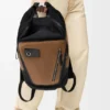 Flex Roll-Top-Rucksack aus Canvas und Wildleder Flex Roll-Top-Rucksack aus Canvas und Wildleder