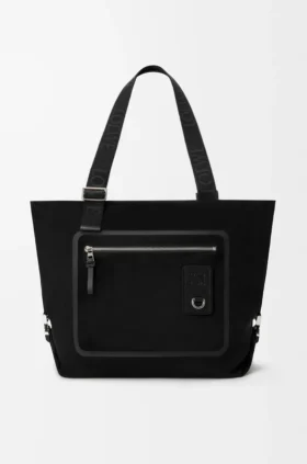 Flex Zipped Tote Bag aus Canvas und Wildleder