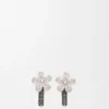 „Flor“-Ohrringe aus Sterlingsilber und Kristallen „Flor“-Ohrringe aus Sterlingsilber und Kristallen