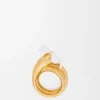 Flor-Ring aus Sterlingsilber und Emaille