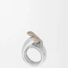 Flor-Ring aus Sterlingsilber und Kristallen Flor-Ring aus Sterlingsilber und Kristallen