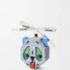 Futurist cat Christbaumkugel aus Glas