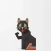 „Futurist Cat“-Clutch aus klassischem Kalbsleder „Futurist Cat“-Clutch aus klassischem Kalbsleder