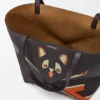 „Futurist Cat“ Puzzle Fold Tote in mittlerer Größe aus Nappa-Kalbsleder „Futurist Cat“ Puzzle Fold Tote in mittlerer Größe aus Nappa-Kalbsleder