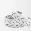 Geflochtene Creolen aus Sterlingsilber Geflochtene Creolen aus Sterlingsilber