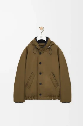 Gepolsterte Jacke aus technischer Baumwolle
