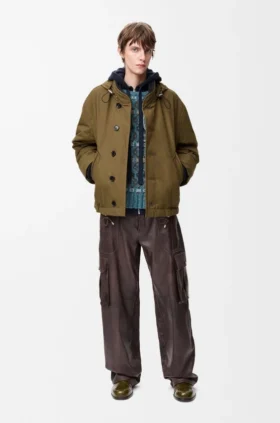 Gepolsterte Jacke aus technischer Baumwolle