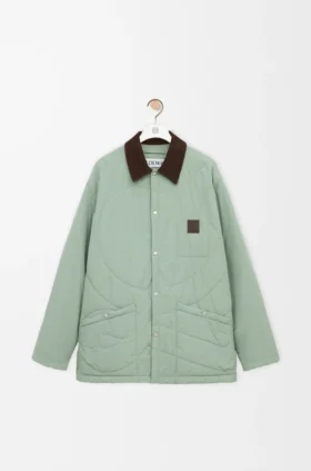 Gepolstertes Overshirt aus technischem Shell-Material