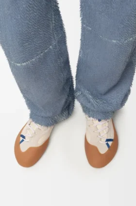 „Grip“-Sneaker aus Nylon und Wildleder