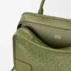 Große Amazona 180-Tasche aus Straußenleder Große Amazona 180-Tasche aus Straußenleder