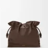 Große Flamenco-Clutch aus Nappa-Kalbsleder