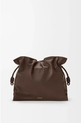 Große Flamenco-Clutch aus Nappa-Kalbsleder