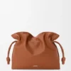 Große Flamenco-Clutch aus Nappa-Kalbsleder