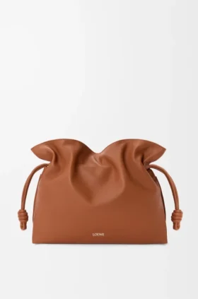 Große Flamenco-Clutch aus Nappa-Kalbsleder