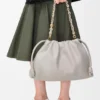 Große Flamenco Purse aus weichem Nappa-Lammleder
