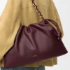 Große Flamenco Purse aus weichem Nappa-Lammleder