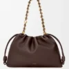 Große Flamenco Purse aus weichem Nappa-Lammleder