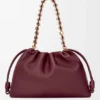 Große Flamenco Purse aus weichem Nappa-Lammleder