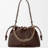 Große Flamenco Purse aus weichem Nappa-Lammleder
