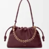 Große Flamenco Purse aus weichem Nappa-Lammleder