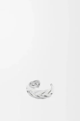 Große geflochtene Manschette aus Sterlingsilber Große geflochtene Manschette aus Sterlingsilber