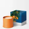 Große Kerze mit Orangenblüte Große Kerze mit Orangenblüte