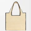 Große Loewe Font Tote aus Raffia
