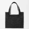 Große Loewe Font Tote aus Raffia