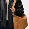 Große „Loop Hobo“-Tasche aus Kalbsveloursleder Große „Loop Hobo“-Tasche aus Kalbsveloursleder