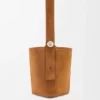 Große Pebble Bucket Beuteltasche aus Kalbsveloursleder Große Pebble Bucket Beuteltasche aus Kalbsveloursleder