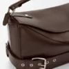 Große Puzzle-Biker-Tasche aus glänzendem Kalbsleder Große Puzzle-Biker-Tasche aus glänzendem Kalbsleder