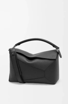 Große „Puzzle Edge“-Tasche aus genarbtem Kalbsleder