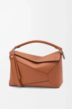 Große „Puzzle Edge“-Tasche aus klassischem Kalbsleder