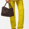 Große Puzzle-Tasche aus genarbtem Nubukleder Große Puzzle-Tasche aus genarbtem Nubukleder