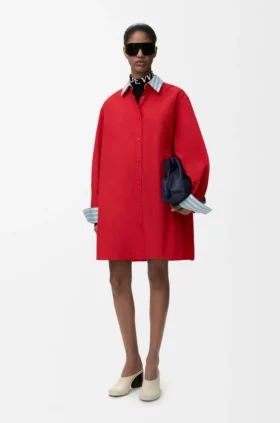 Hemdkleid aus Baumwolle