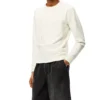 Herren Loewe Anagram-Logo bestickter Baumwollpullover, cremeweiß, H526341Xa1-2370