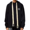 Herren“ loewe Anagramm bestickte Kapuzen-Langarm-Bluse, marineblau, H6109700Si-5110