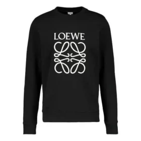 Herren loewe Anagramm bestickte Sportschuhe Schwarz P00446091