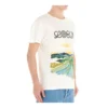 Herren Loewe Baumwoll-T-Shirt mit Wasserfarben-Print, kurzärmelig, weiß H6109831Pc-2100