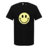 Herren Loewe Chest Yellow Smiling Face Kurzarm-Shirt Schwarz H616341X87-1100