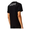 Herren Loewe Chest Yellow Smiling Face Kurzarm-Shirt Schwarz H616341X87-1100