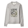 Herren-Pullover aus Baumwolle mit gesticktem loewe-Anagramm-Logo, grau, H526341Xa1-1440