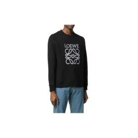 Herren-Pullover mit loewe-Markenlogo-Aufdruck, schwarz, H6109900Cr-1100 Herren-Pullover mit loewe-Markenlogo-Aufdruck, schwarz, H6109900Cr-1100