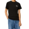 Herren-T-Shirt von loewe: „Anagram Classic“ – bestickt, aus Baumwolle, Rundhalsausschnitt, kurze Ärmel, schwarz, H6109230Cr-1100