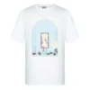 Herren-T-Shirt von loewe AW19 „Painting“ mit kurzen Ärmeln, weiß, H6299720Si