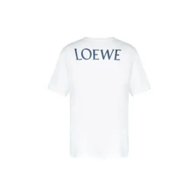 Herren-T-Shirt von loewe AW19 „Painting“ mit kurzen Ärmeln, weiß, H6299720Si