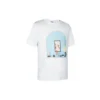 Herren-T-Shirt von loewe AW19 „Painting“ mit kurzen Ärmeln, weiß, H6299720Si