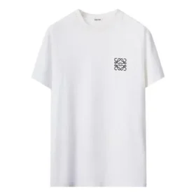 Herren-T-Shirt von loewe mit „Anagram“-Stickerei, aus Baumwolle, Rundhalsausschnitt, kurze Ärmel, weiß, H526Y22J26-2100