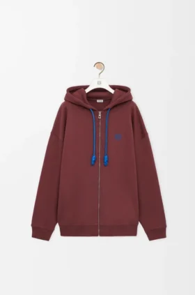 Hoodie mit Reißverschluss aus Baumwolle