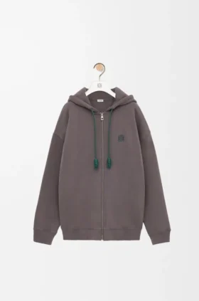 Hoodie mit Reißverschluss aus Baumwolle